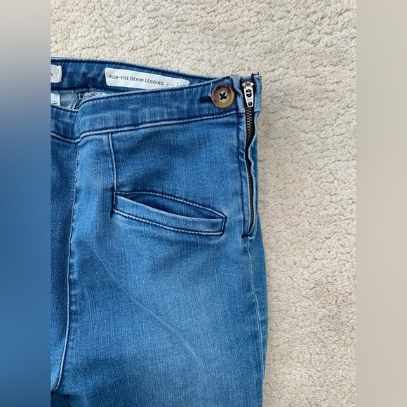 Pilcro and the Letterpress by Anthropologie Size 28 High Rise Denim Leggings - Picture 7 of 11